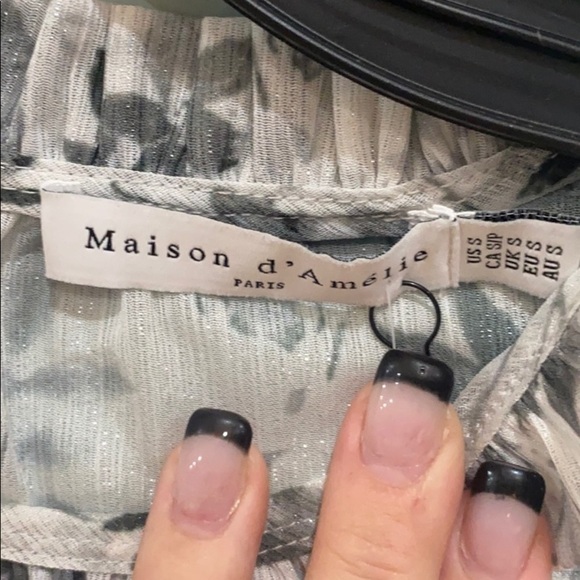 NWOT maison d’amelie women’s floral‎ top - Picture 6 of 9
